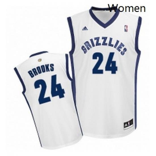 Womens Adidas Memphis Grizzlies 24 Dillon Brooks Swingman White Home NBA Jersey