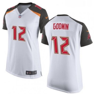 Womens Nike Tampa Bay Buccaneers 12 Chris Godwin Game White NFL Jersey