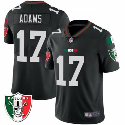 Men Las Vegas Raiders 17 Davante Adams Black Mexico Vapor Limited Stitched Football Jersey