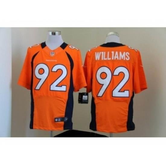 Nike Denver Broncos 92 Sylvester Williams orange Elite NFL Jersey