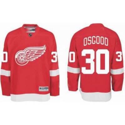 Detroit Red Wings #30 Chris Osgood Red Hockey Jersey