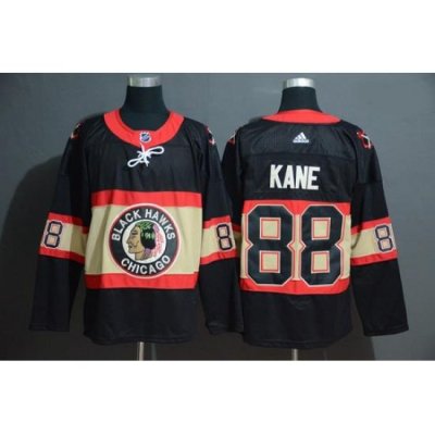 Blackhawks 88 Patrick Kane Premier Black New Third Adidas Jersey