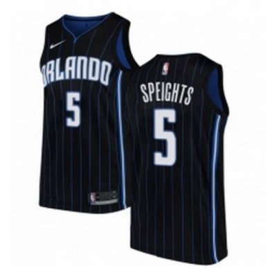 Youth Nike Orlando Magic 5 Marreese Speights Authentic Black Alternate NBA Jersey Statement Edition