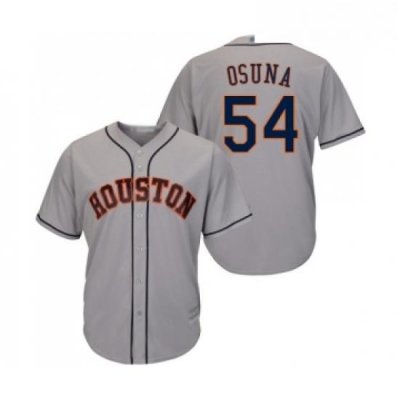 Youth Houston Astros 54 Roberto Osuna Authentic Grey Road Cool Base Baseball Jersey