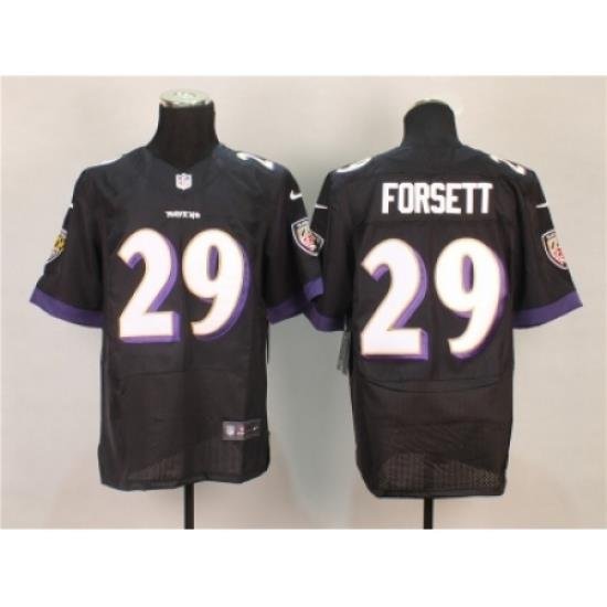 Nike Baltimore Ravens 29 forsett black Elite NFL Jersey