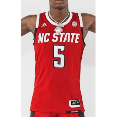 Men's North Carolina State Trey Parker #5 Red jersey