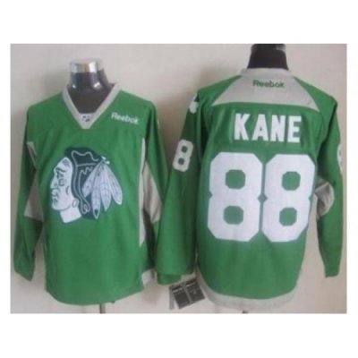 Chicago Blackhawks #88 Patrick Kane Green Practice Stitched NHL Jersey