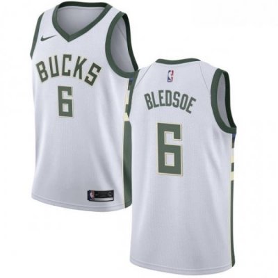 Womens Nike Milwaukee Bucks 6 Eric Bledsoe Swingman White Home NBA Jersey Association Edition