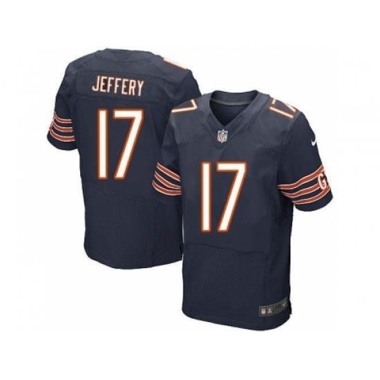 Nike Chicago Bears 17 Alshon Jeffery Black Elite NFL Jersey