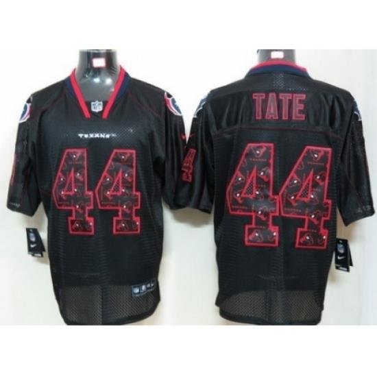 Nike Houston Texans 44 Ben Tate Black Elite Lights Out NFL Jersey