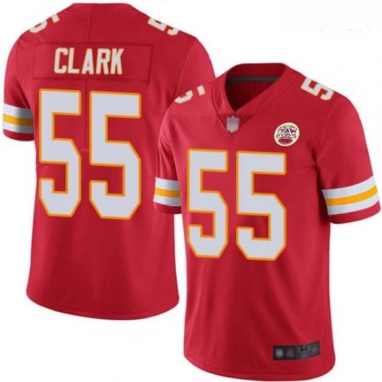 Chiefs 55 Frank Clark Red Team Color Men Stitched Football Vapor Untouchable Limited Jersey