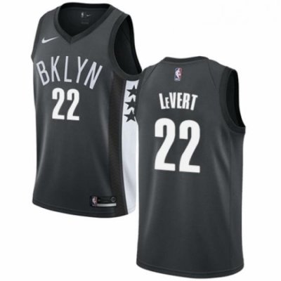 Youth Nike Brooklyn Nets 22 Caris LeVert Swingman Gray NBA Jersey Statement Edition