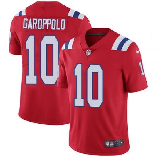 Nike Patriots #10 Jimmy Garoppolo Red Alternate Mens Stitched NFL Vapor Untouchable Limited Jersey