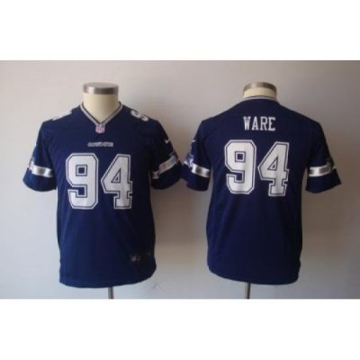 Youth Nike Dallas CoWboys #94 DeMarcus Ware Blue Nike NFL Jerseys