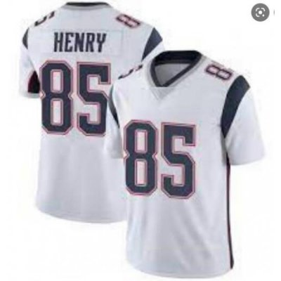 Men Nike New England Patriots  Hunter Henry 85 Limited White Vapor Untouchable Limited Jers