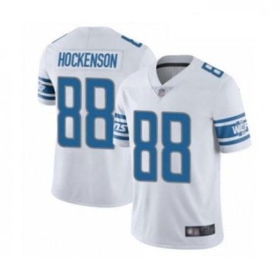 Men Detroit Lions 88 TJ Hockenson White Vapor Untouchable Limited Player Football Jersey