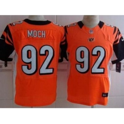 Nike Cincinnati Bengals 92 Dontay Moch Orange Elite NFL Jersey