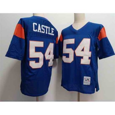 Blue Mountain State 54 Thad Castle Blue Stitched Football Jersey