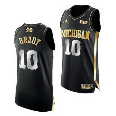 Michigan Wolverines Tom Brady Black College Basketball Honorary Alumni Jersey