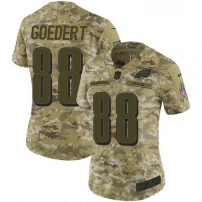 Womens Nike Philadelphia Eagles 88 Dallas Goedert Limited Camo 2018 Salute to Service NFL Jersey