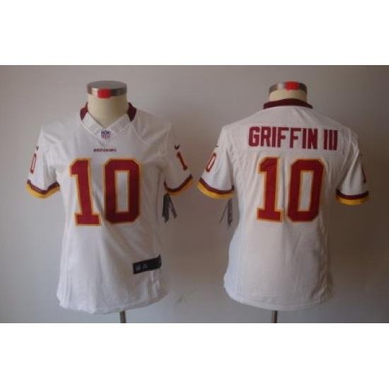 Women Nike Washington Redskins #10 Griffin III White Color[NIKE LIMITED Jersey]