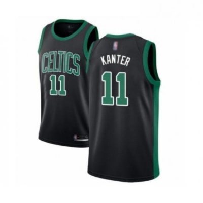 Womens Boston Celtics 11 Enes Kanter Swingman Black Basketball Jersey Statement Edition