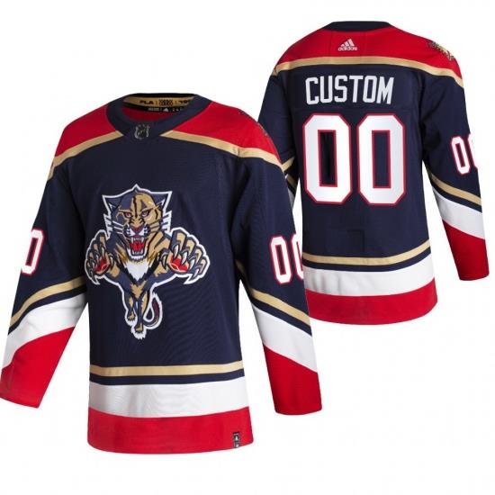 Florida Panthers Custom Black Men Women youth Adidas 2020 21 Alternate Authentic Player NHL Jersey