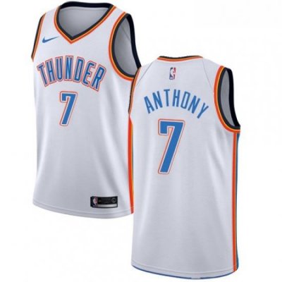 Womens Nike Oklahoma City Thunder 7 Carmelo Anthony Authentic White Home NBA Jersey Association Edition