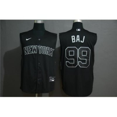 Yankees 99 Aaron Judge Black Nike Cool Base Sleeveless Jersey