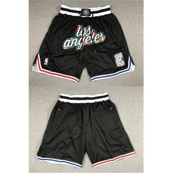 Men Los Angeles Clippers 2022 23 Black City Edition Shorts