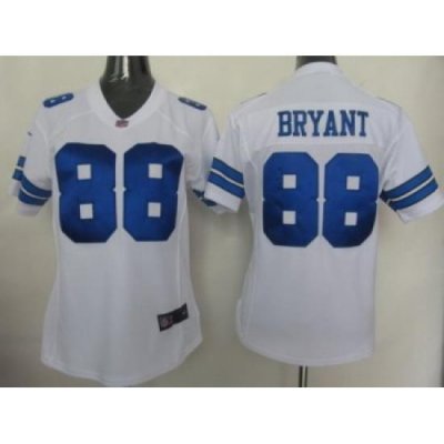 Women Nike Dallas CoWboys 88# Bryant White Jersey