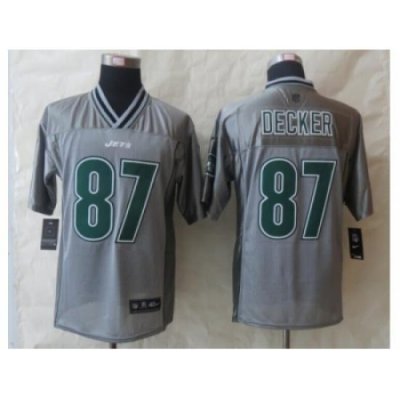 Nike New York Jets 87 Eric Decker Grey Elite Vapor NFL Jersey