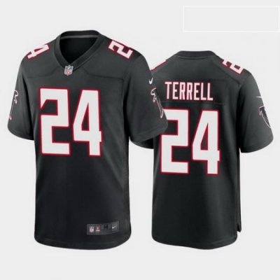 men a.j. terrell atlanta falcons black throwback game jersey 2020