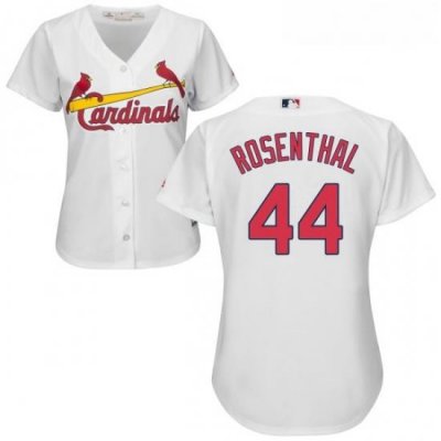 Womens Majestic St Louis Cardinals 44 Trevor Rosenthal Replica White Home Cool Base MLB Jersey