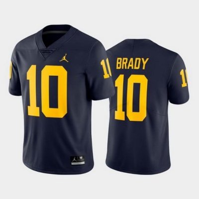 Michigan Wolverines Tom Brady Navy Limited Men'S Jersey_1