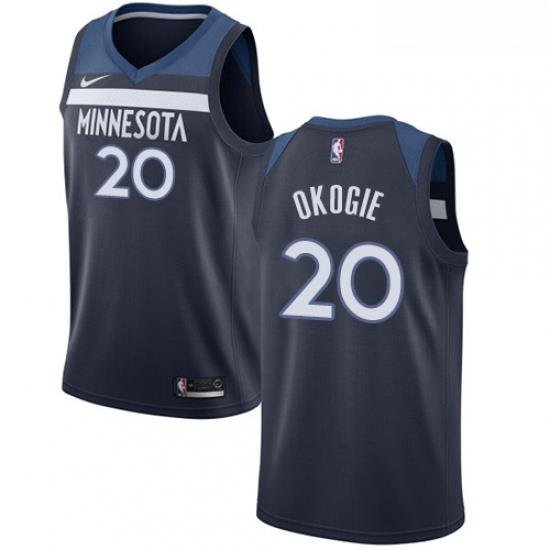 Youth Nike Minnesota Timberwolves 20 Josh Okogie Swingman Navy Blue NBA Jersey Icon Edition