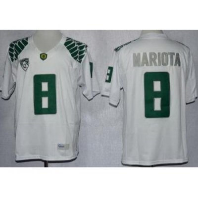 Oregon Duck 8 Marcus Mariota White Limited NCAA Jerseys