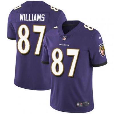 Nike Ravens #87 Maxx Williams Purple Team Color Mens Stitched NFL Vapor Untouchable Limited Jersey