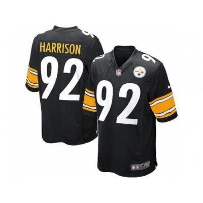 Nike Pittsburgh Steelers 92 James Harrison black Game NFL Jersey