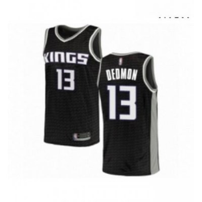 Mens Sacramento Kings 13 Dewayne Dedmon Authentic Black Basketball Jersey Statement Edition