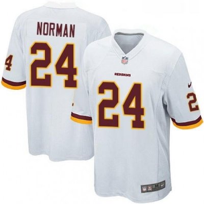 Mens Nike Washington Redskins 24 Josh Norman Game White NFL Jersey