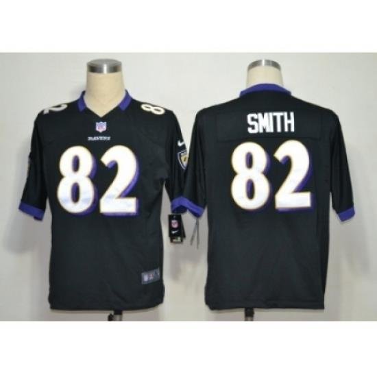 Nike Baltimore Ravens 82 Torrey Smith Black Game NFL Jersey