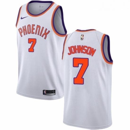 Mens Nike Phoenix Suns 7 Kevin Johnson Authentic NBA Jersey Association Edition