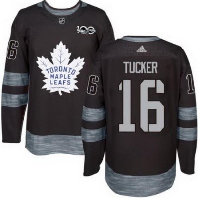 Maple Leafs #16 Darcy Tucker Black 1917 2017 100th Anniversary Stitched NHL Jersey