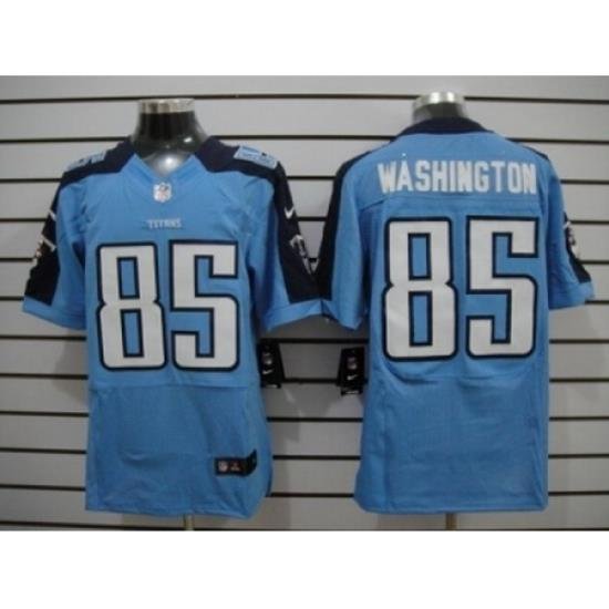 Nike Tennessee Titans 85 Nate Washington Light Blue Elite NFL Jersey