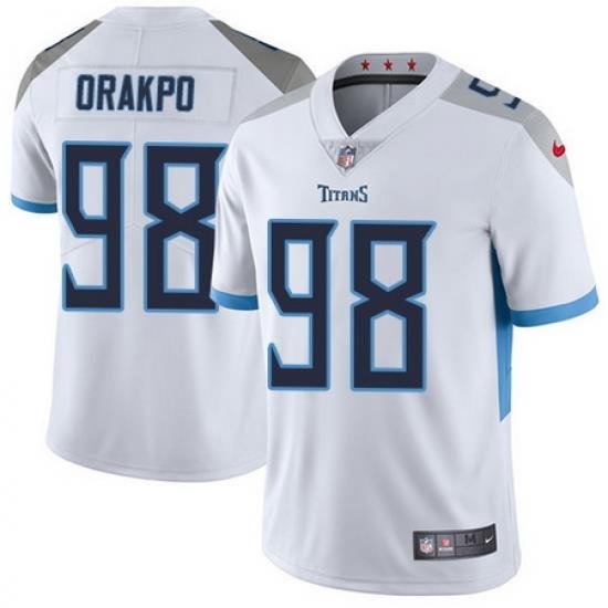 Nike Titans #98 Brian Orakpo White Mens Stitched NFL Vapor Untouchable Limited Jersey