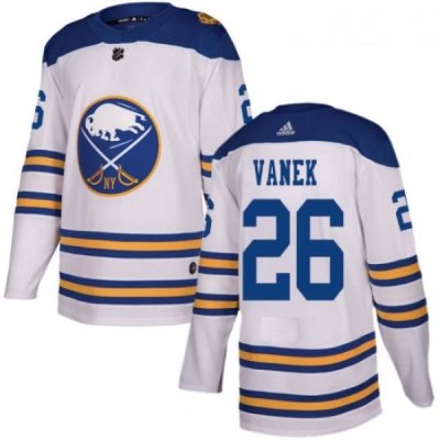 Youth Adidas Buffalo Sabres 26 Thomas Vanek Authentic White 2018 Winter Classic NHL Jersey