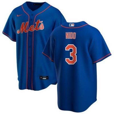 Men NeW York Mets 3 Tom E1s Nido Royal Cool Base Stitched Jersey