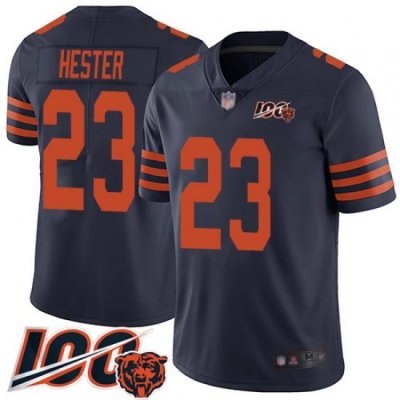 Youth Chicago Bears 23 Devin Hester Limited Navy Blue Rush Vapor Untouchable 100th Season Football Jersey