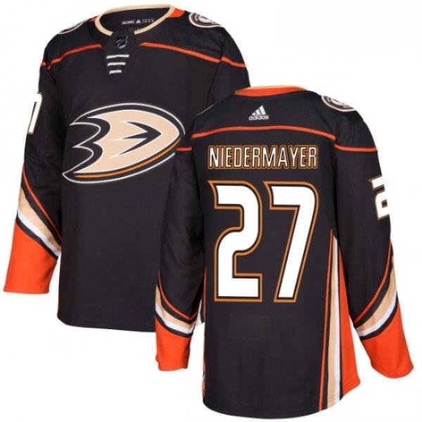 Youth Adidas Anaheim Ducks 27 Scott Niedermayer Authentic Black Home NHL Jersey